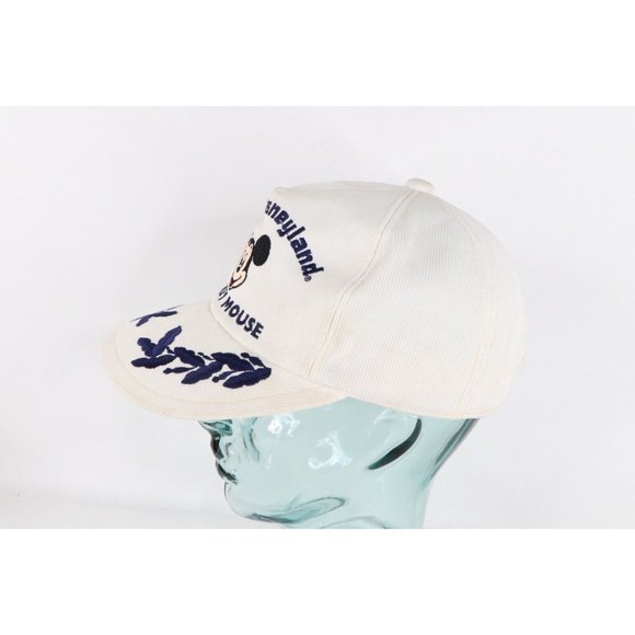 Vintage | Accessories | Vintage 8s Disney Mickey Mouse Tokyo  Vintage 80s Disney Mickey Mouse Tokyo Disneyland Spell Out Snapback Hat White